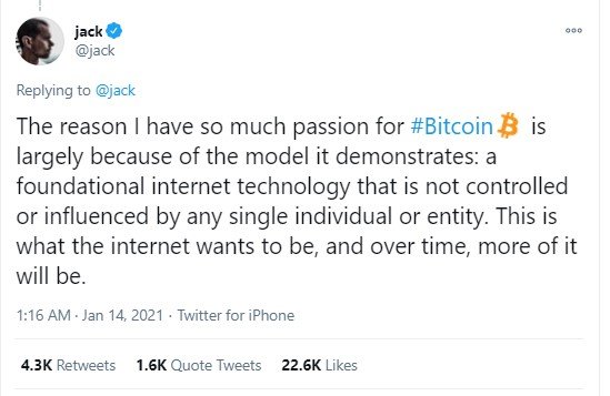 Tweet Bitcoin Jack