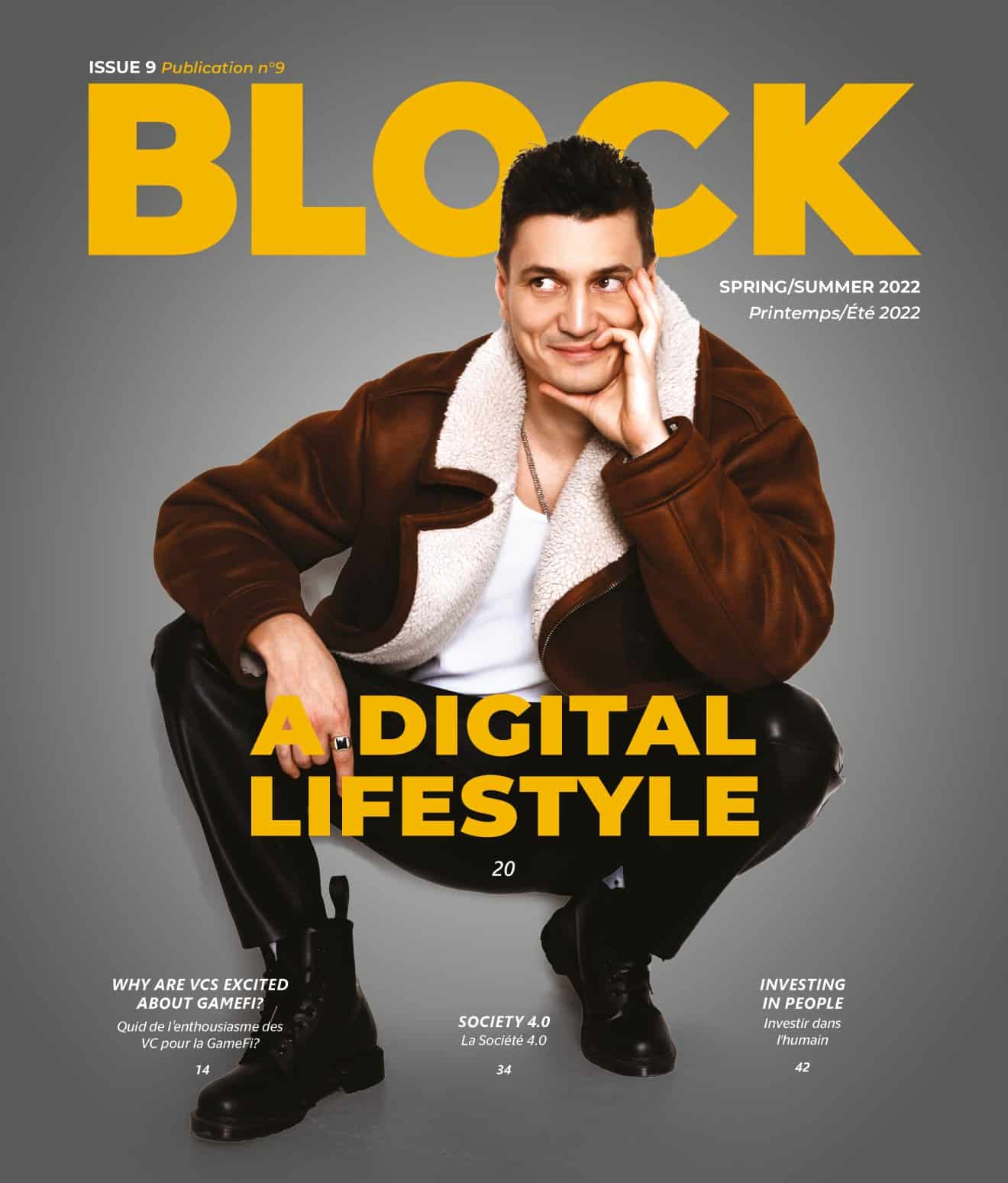 block magazine cover