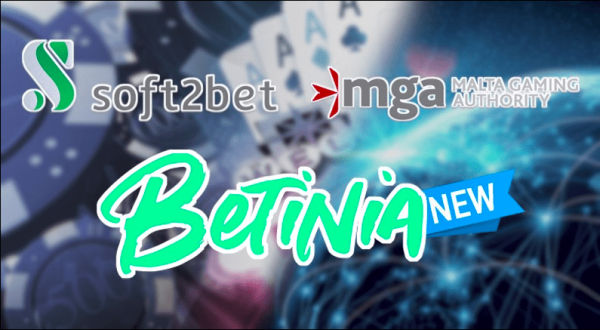 Soft2Bet revela a marca de operação de jogos Betinia