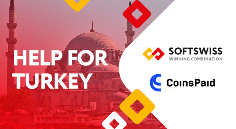 SOFTSWISS and CoinsPaid donate $50k to support Turkey