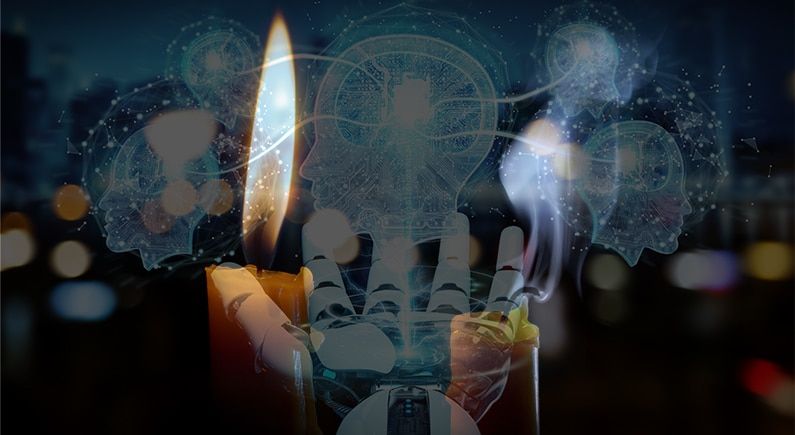 Communicating with deceased loved ones using AI