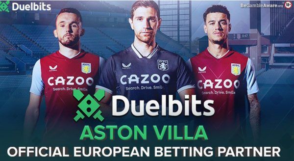 Aston Villa teams with Duelbits for 2022/23 Premier season