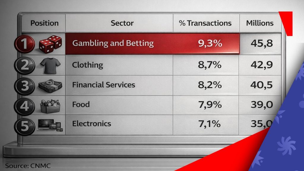 iGaming leads Spain's 493 million e-commerce transactions