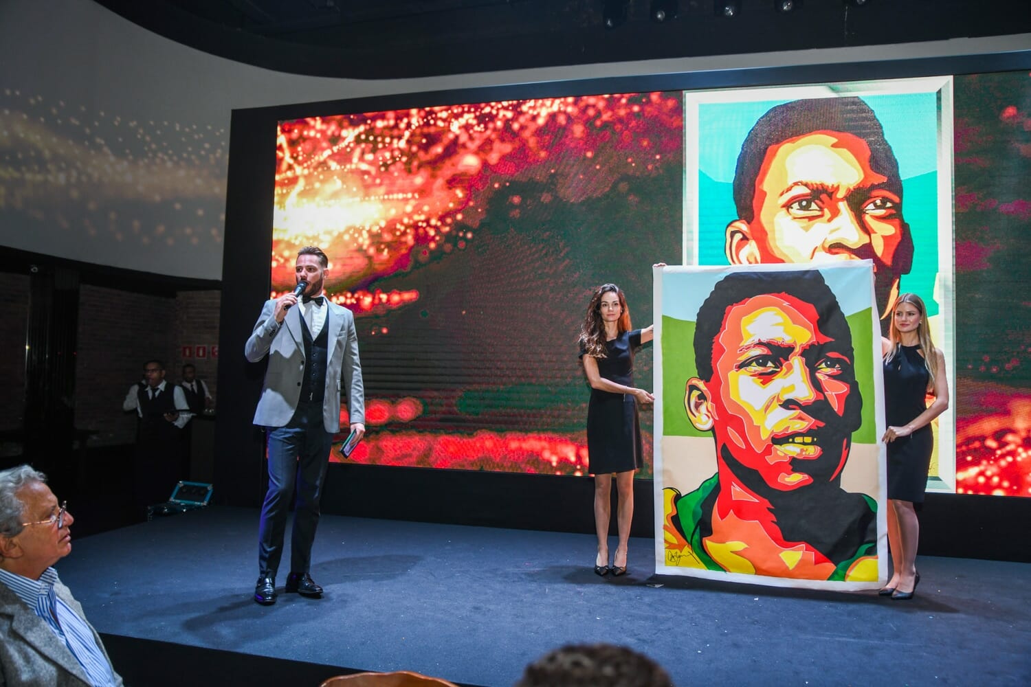 Pelé the King, sold for €700 during the SiGMA Awards Art Auction.