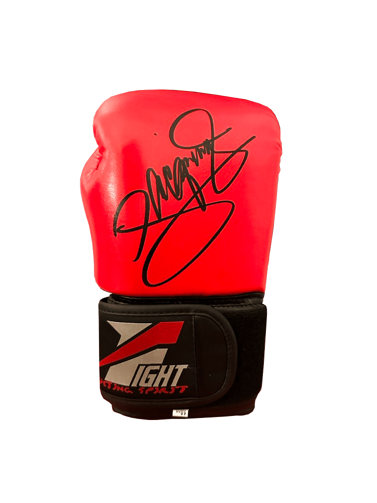Luva de boxe assinada por Manny Pacquiao 