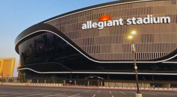 Allegiant Stadium in Las Vegas prepares to host Super Bowl LVIII