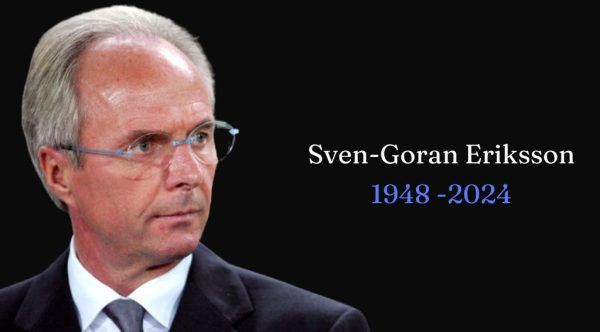 Ex-técnico da Inglaterra Sven Goran Eriksson falece