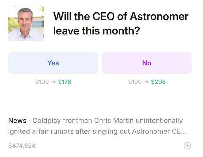 Kalshi Astronomer CEO