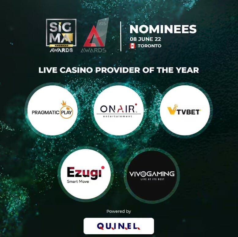 live casino provider of the year