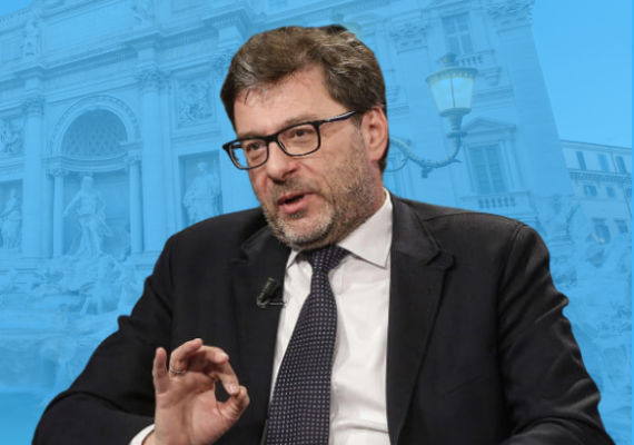 Minister of Economy and FInance Giancarlo Giorgetti