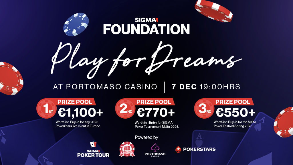 Play for Dreams at Portomaso Casino, in aid of the SiGMA Foundation