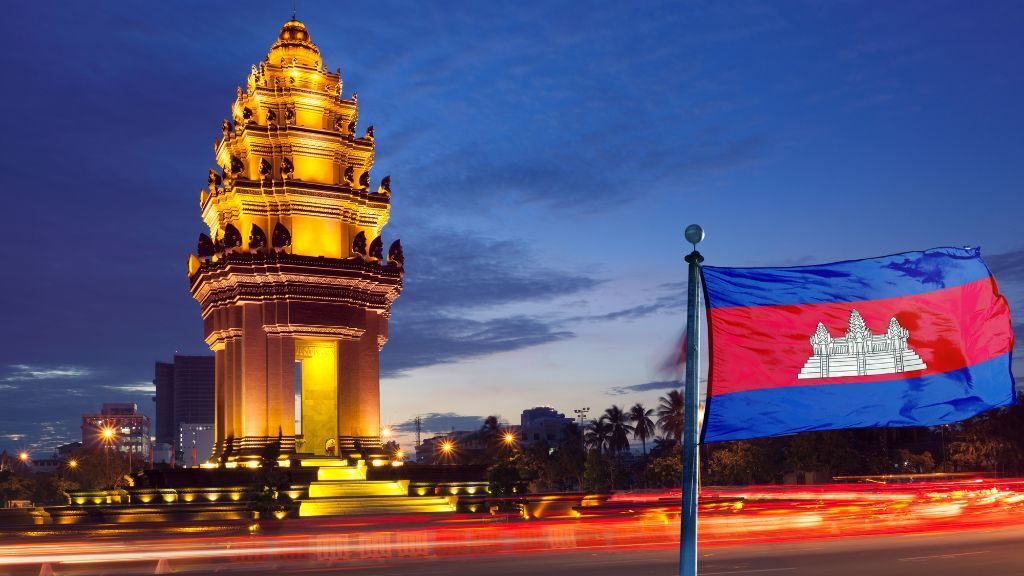 Phnom Penh, capital city of Cambodia.