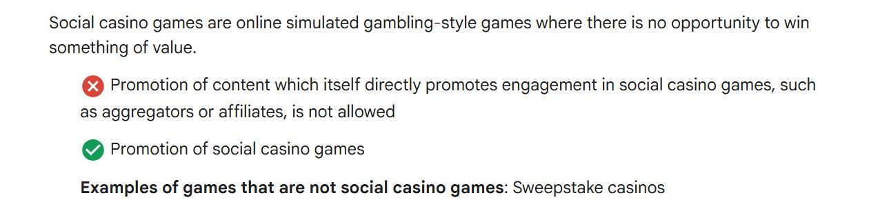 谷歌重新定义抽奖赌场为博彩活动