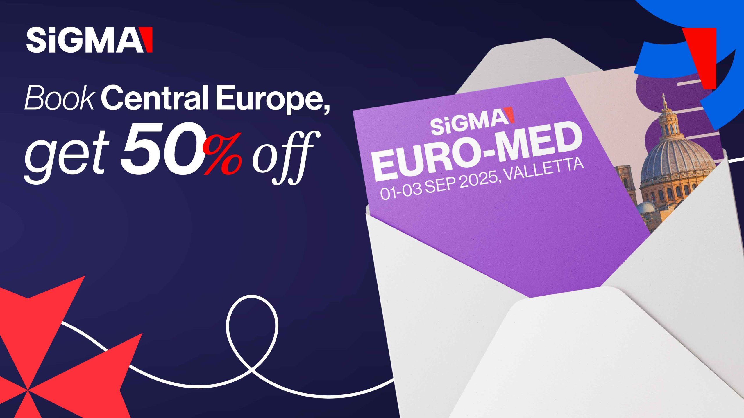 Dobre o benefício: 50% de desconto na SiGMA Euro-Med ao garantir sua vaga em Roma