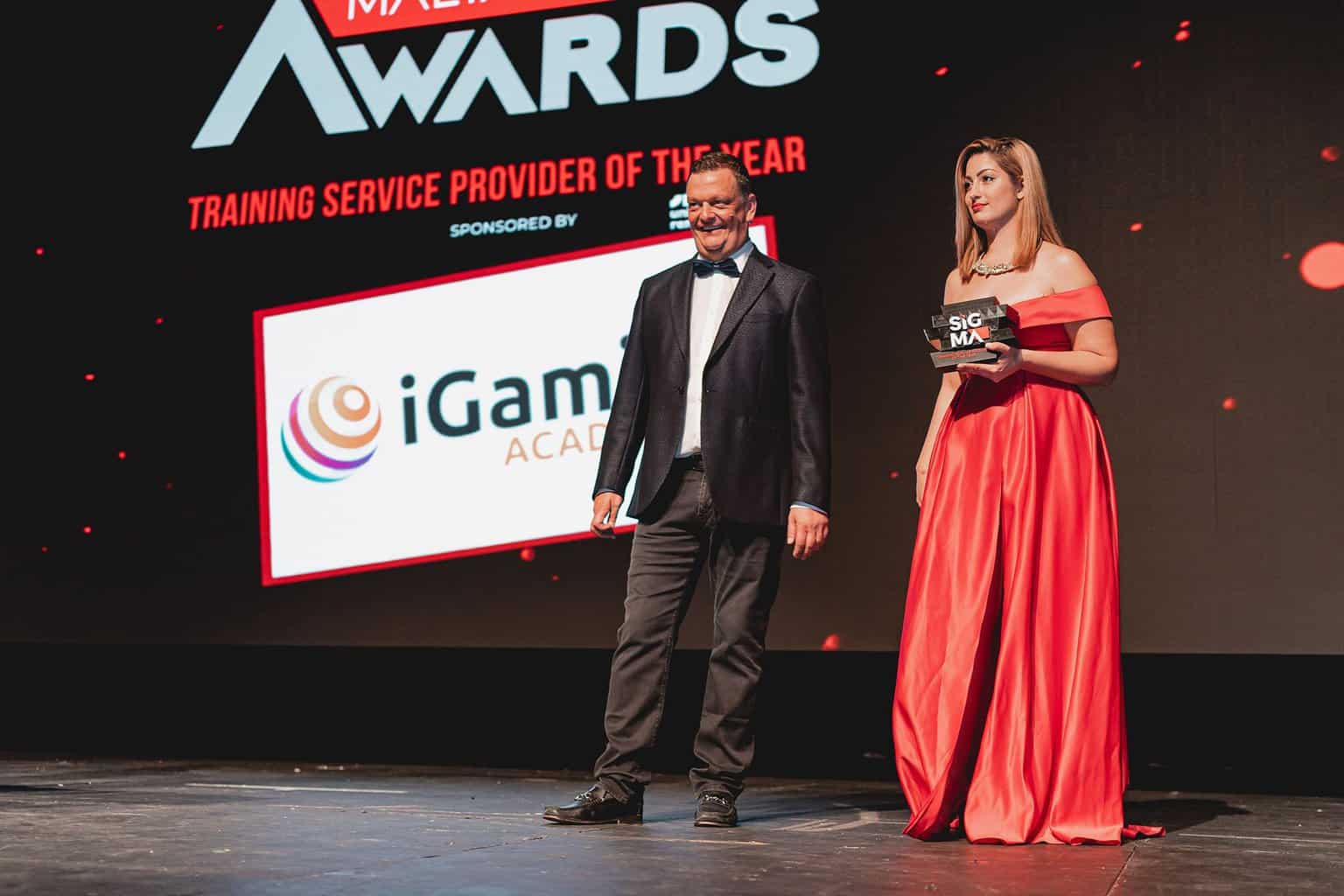SiGMA Malta Gaming Awards 2019, iGaming Academy, hostess Jon Thompson