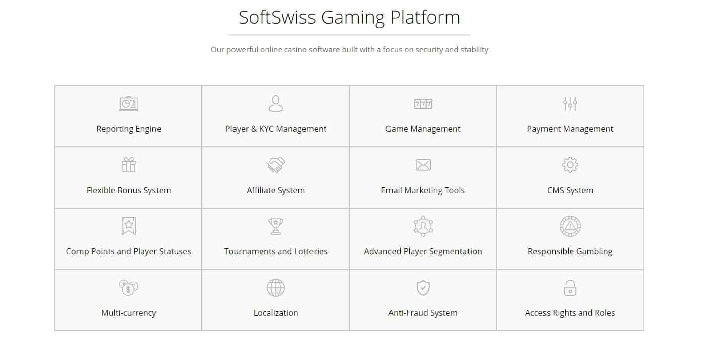 Softswiss Gaming Platform