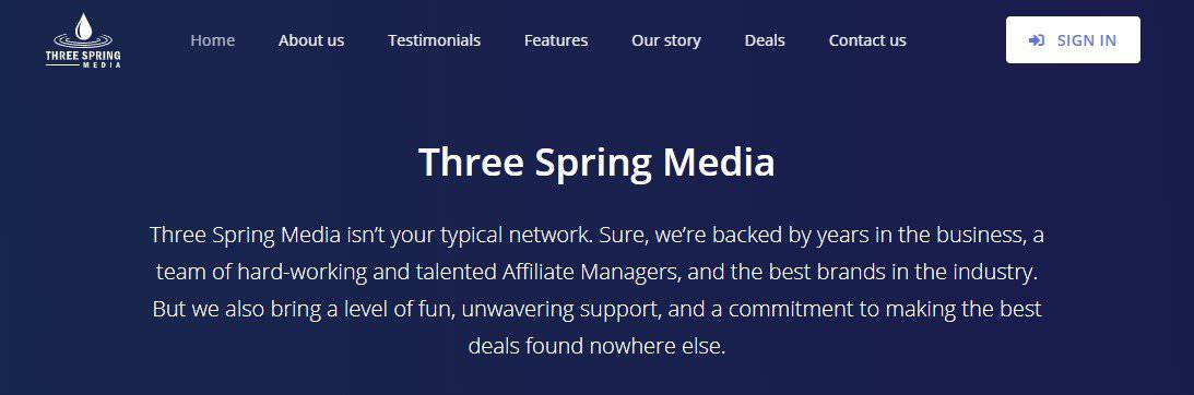 Three Spring Media Website 1