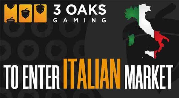 3 Oaks Gaming to enter Italian market