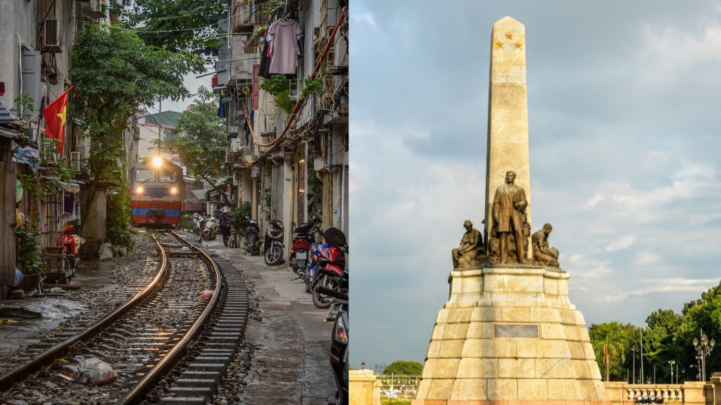 (Left) Vietnam. (Right) Philippines