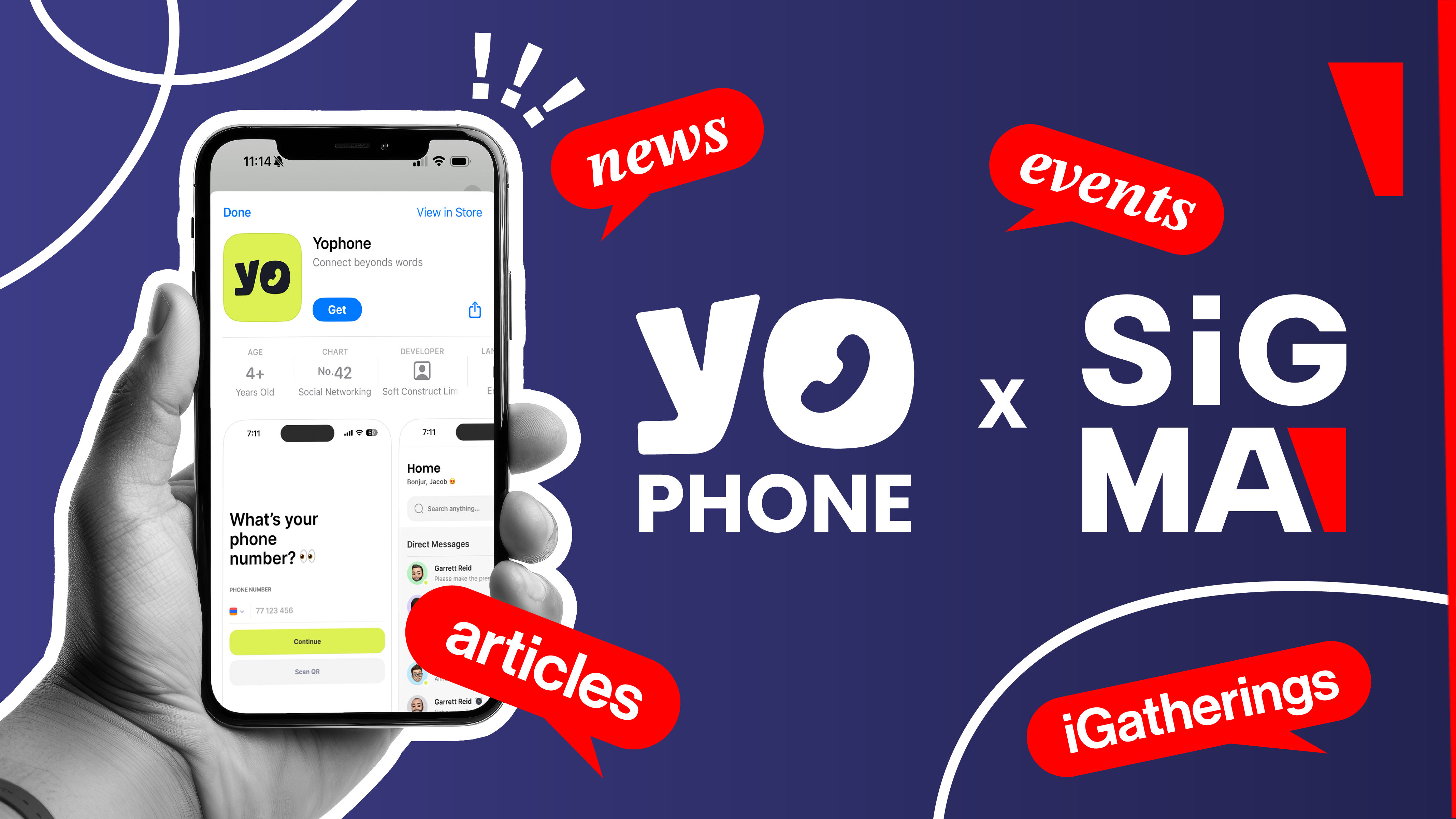 SiGMA Group เปิดตัวช่องทางอย่างเป็นทางการบน YoPhone