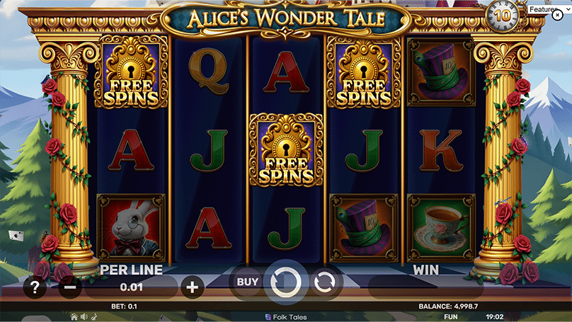 Alice's Wonder Tale Slot Review and Demo | Spinomenal