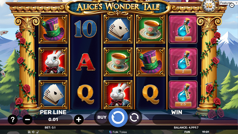 Alice's Wonder Tale Slot Review and Demo | Spinomenal