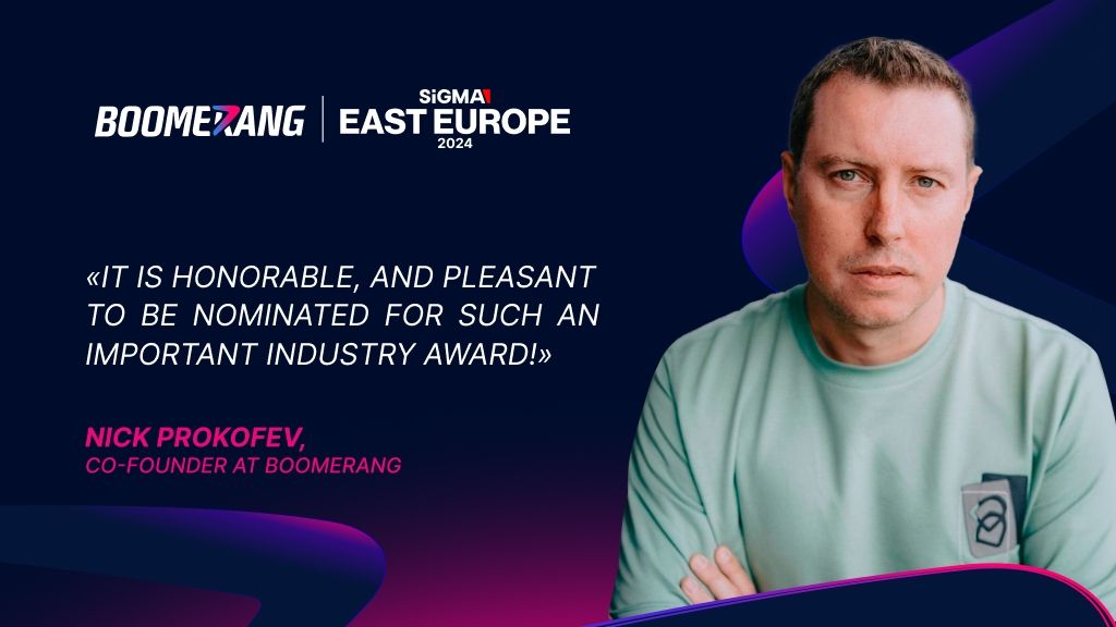 Boomerang nominado a los Premios SiGMA Europa del Este 2024