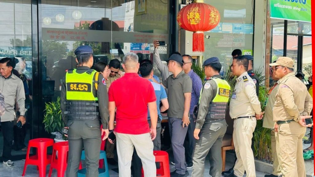 Cambodia police bust illegal casino disguised as $1 store in Phnom Penh