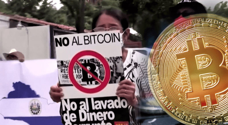 El Salvador sees anti-bitcoin law protests due to pensions