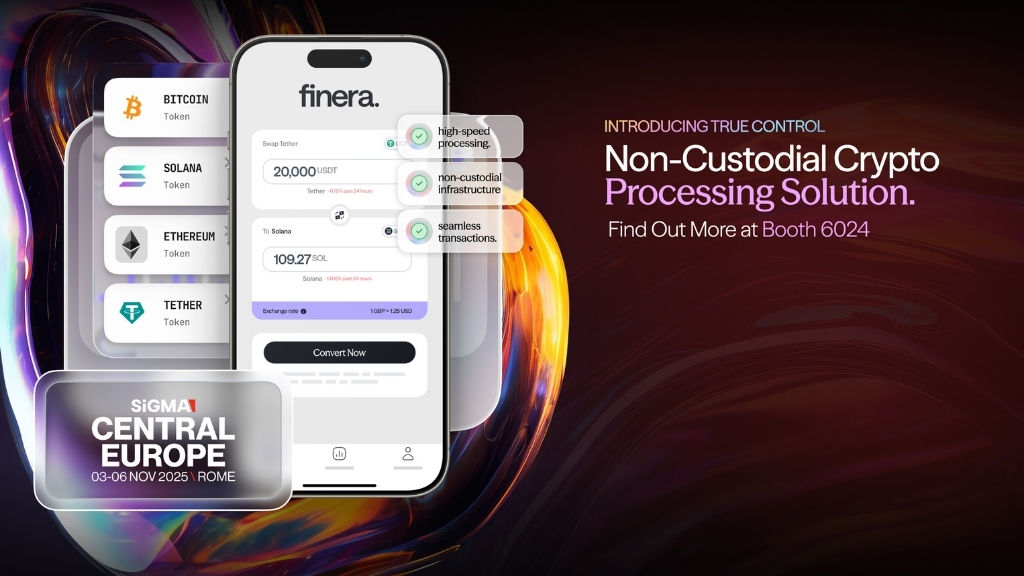 finera.推出非托管加密处理解决方案:赋予商家真正的支付自主权