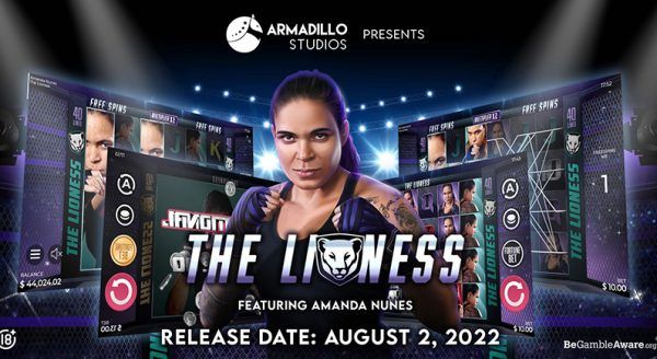 Armadillo Studios to release its first branded slot &#8211; The Lioness with Amanda Nunes 