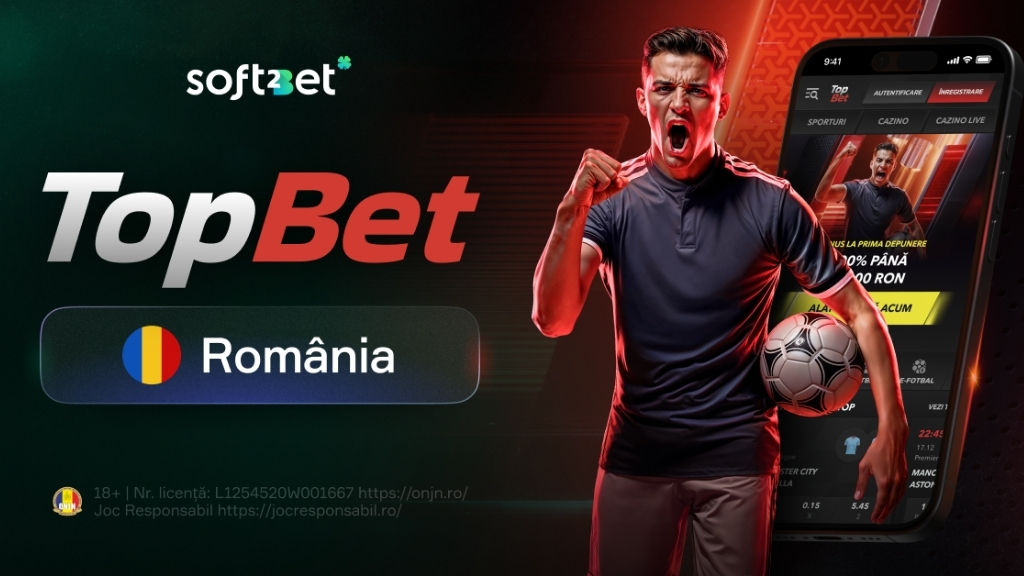 Soft2Bet在罗马尼亚推出TopBet.ro：为当地体育迷打造专属博彩体验