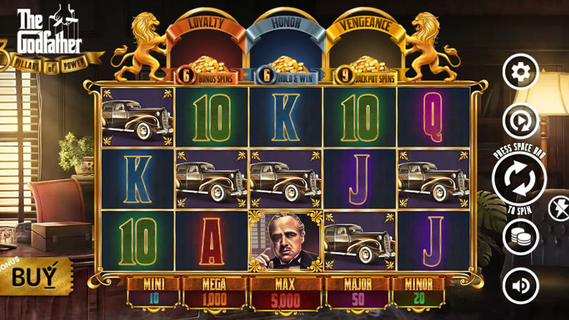 The Godfather 3 Pillars of Power Slot Review & Free Demo
